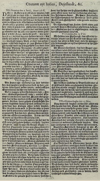 Courante uyt Italien, Duytslandt, &c.