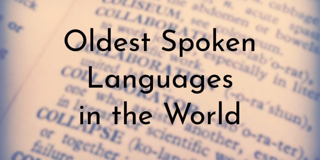 Which is the oldest language in the world deals