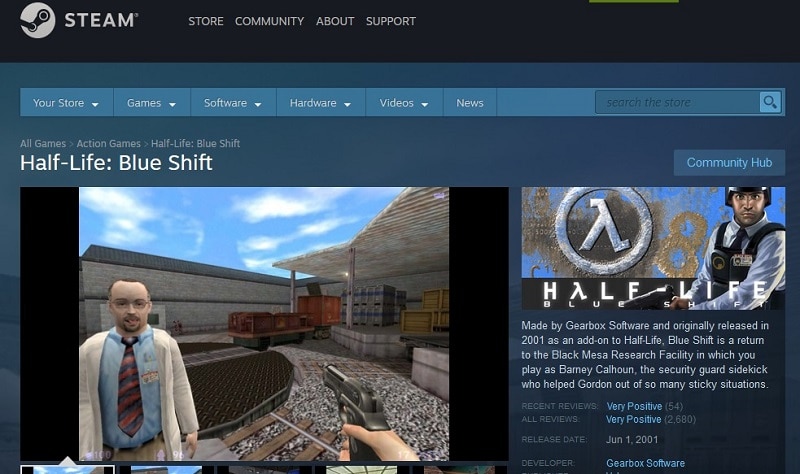 Half-Life Blue Shift