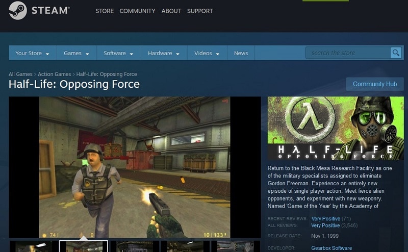 Half-Life Opposing Force