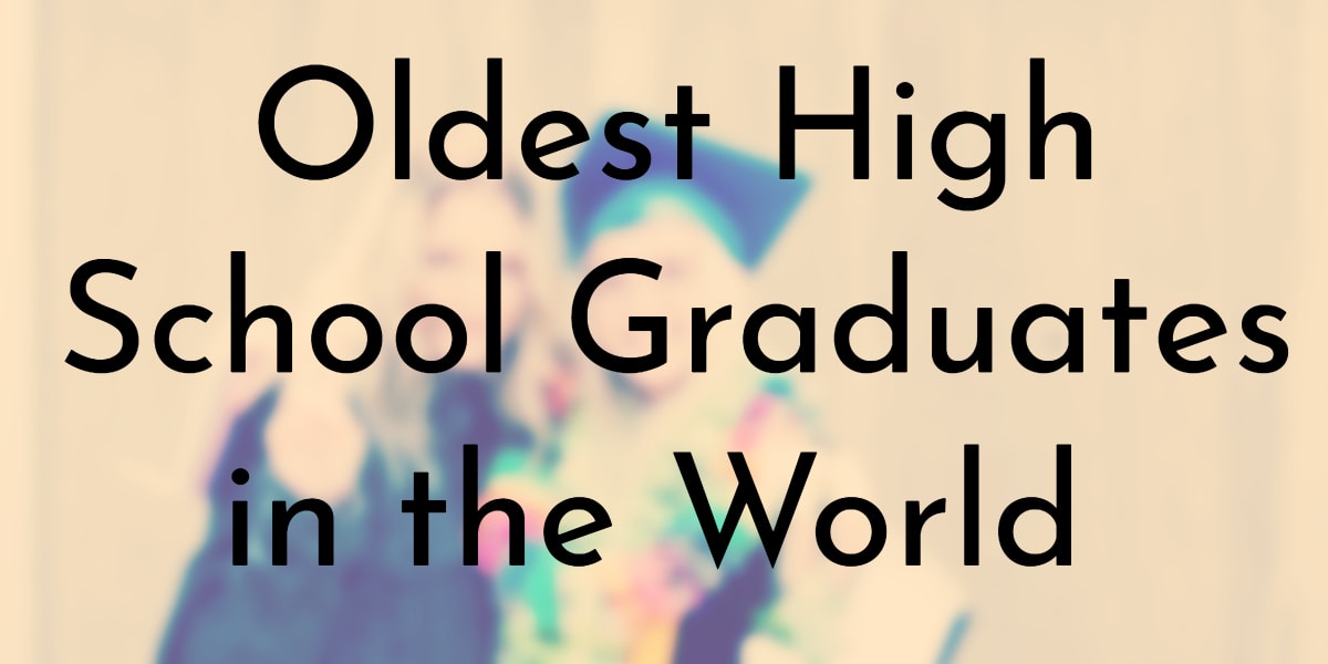 Oldest High School Graduates in the World