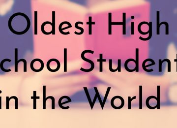 Oldest High School Students in the World