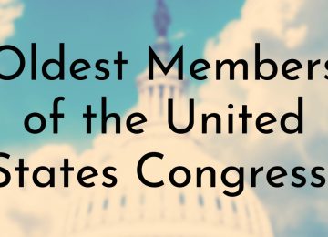 Oldest Members of the United States Congress