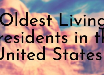 Oldest Living Presidents in the United States