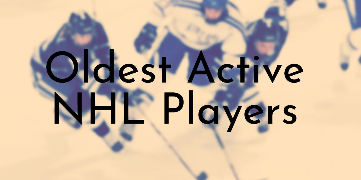 The five oldest active NHL players (2022) - Gino Hard