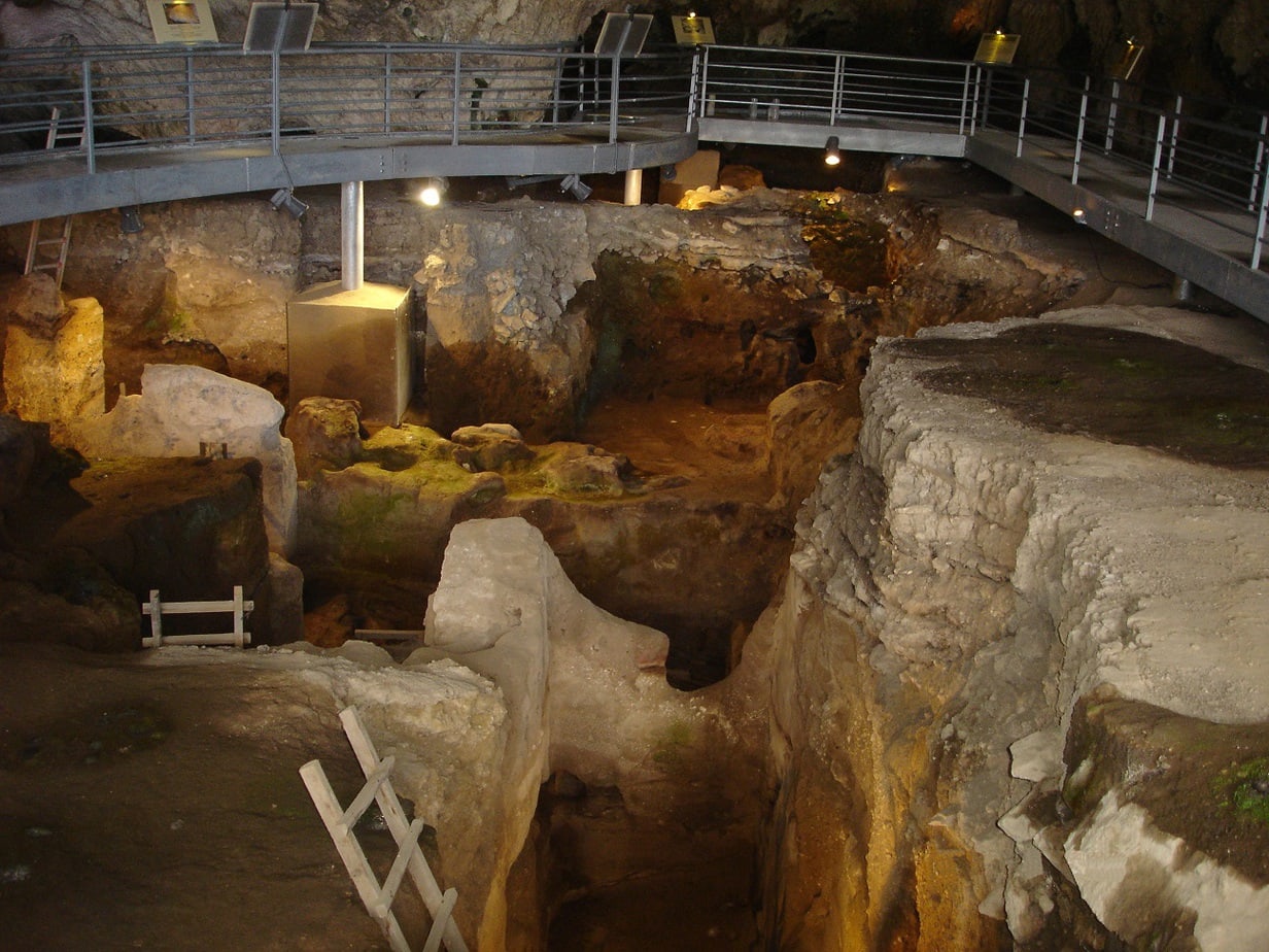 Theopetra Cave Wall