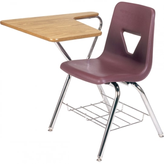 old classroom desks