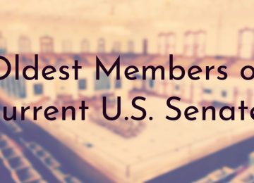 Oldest Members of Current U.S. Senate