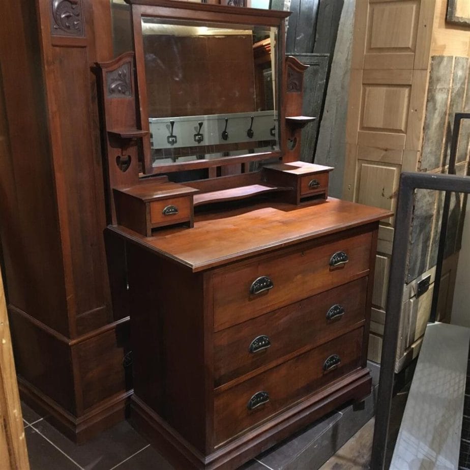 Antique Walnut Dressing Table