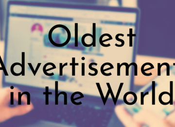 Oldest Advertisements in the World