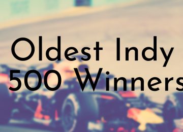 Oldest Indy 500 Winners