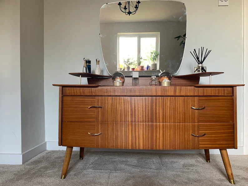 Mid century shop dressing table mirror