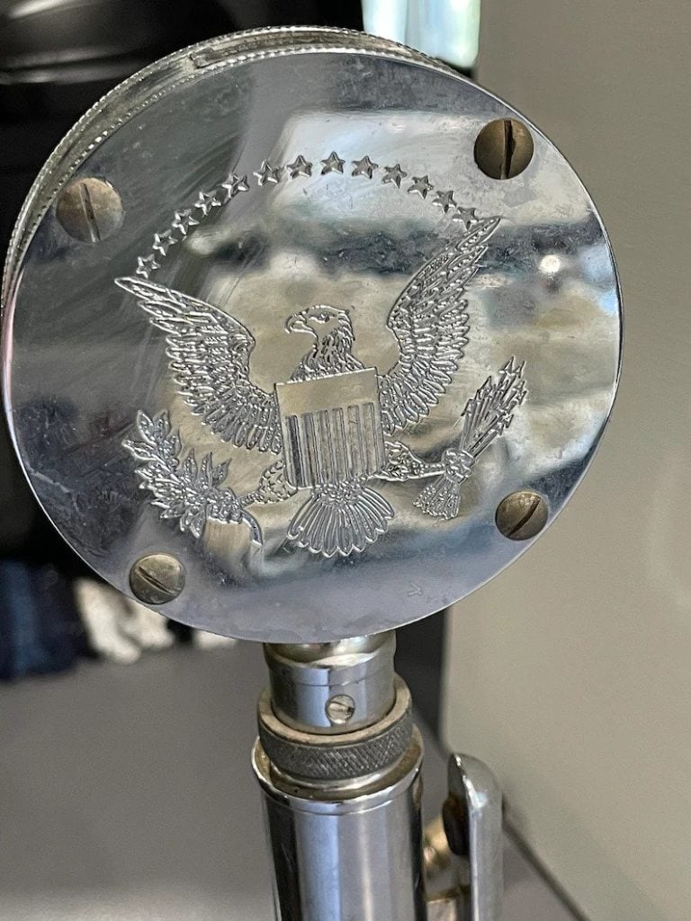 1950's Astatic Corp. Lollipop Silver Eagle Microphone