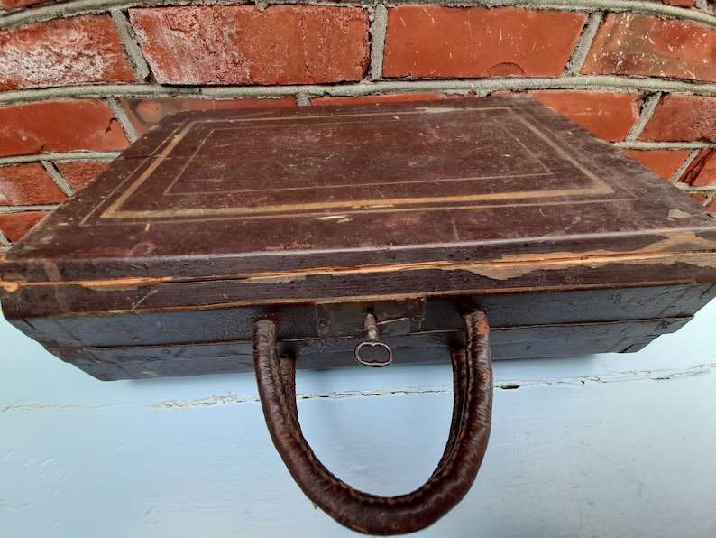 Large Vintage Suitcase with Hangers