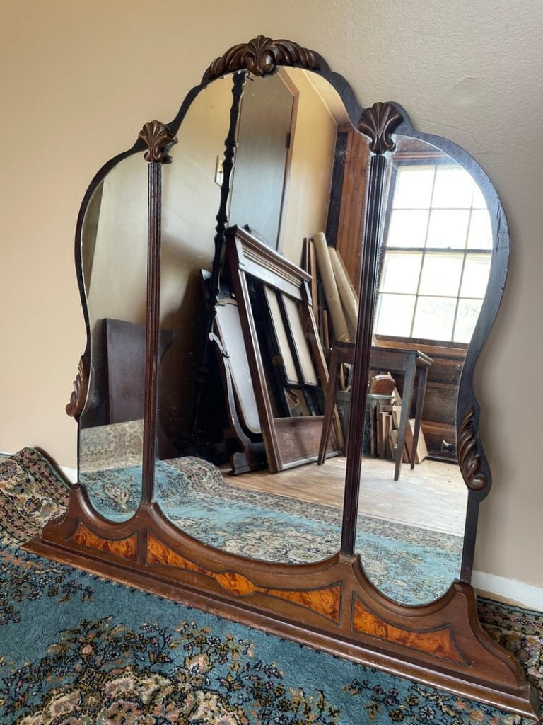 Salvaged Vanity Mirror