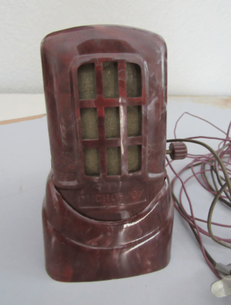 Vintage Micro-Vox Bakelite Radio Microphone Transmitter 1930s