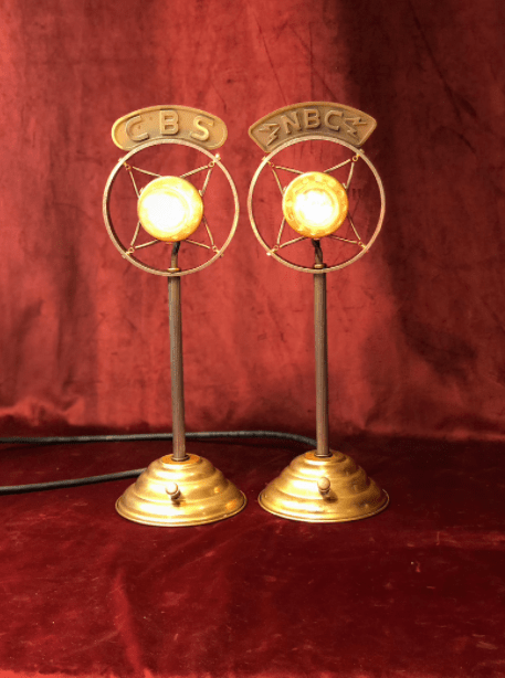 Illuminated Spring Microphone CBS or NBC