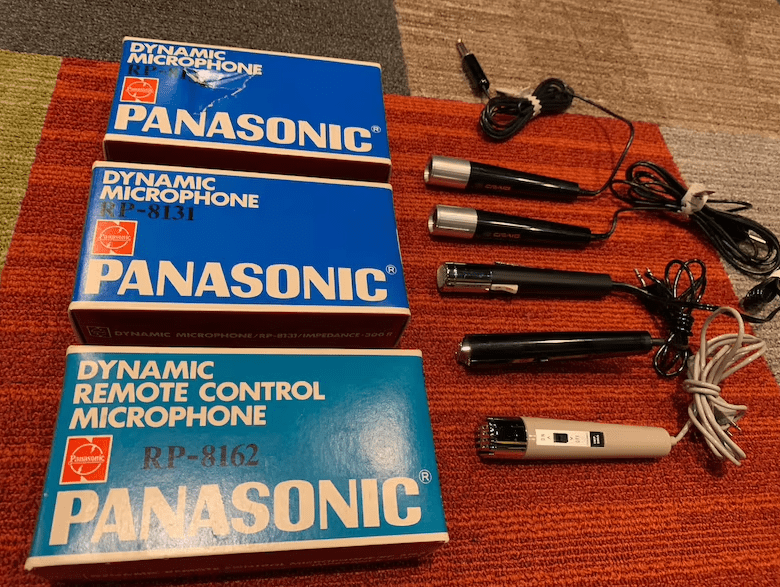 Vintage Microphone Lot Panasonic Craig CM Chrysler Audio Cassette Tape Recorder