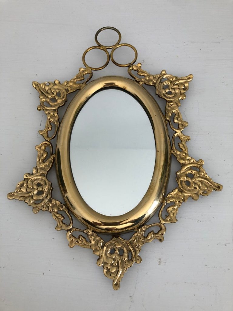 Small Brass Mirror