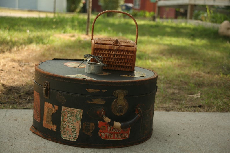 Leather Hatbox