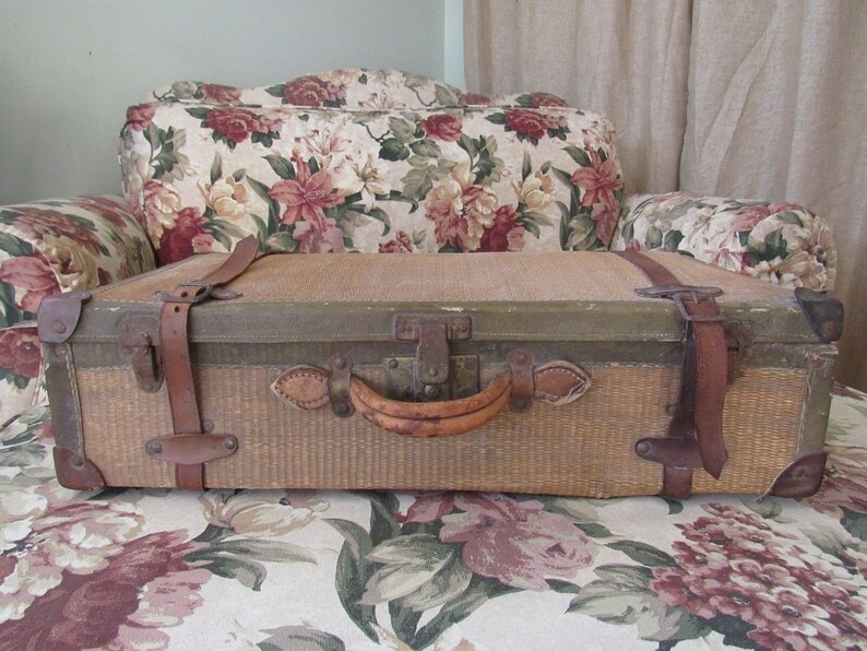 Straw Suitcase