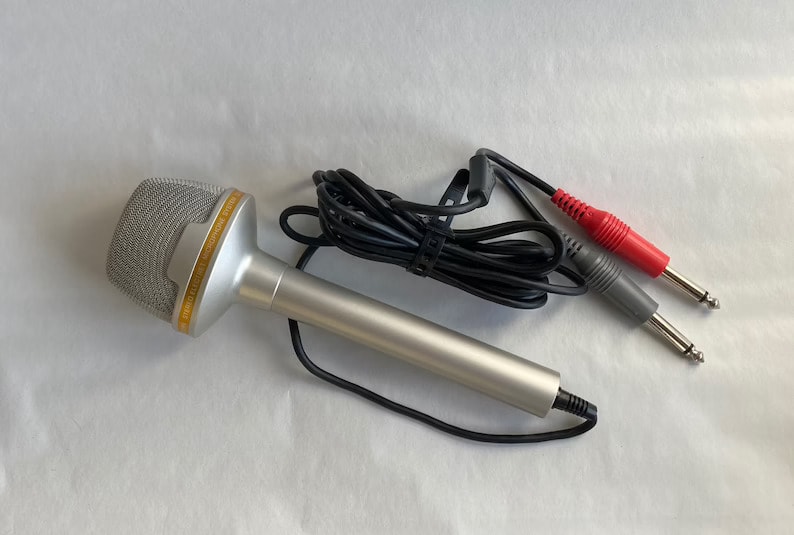 Vintage Realistic 1970's Electret Condenser Stereo Microphone 33-919A