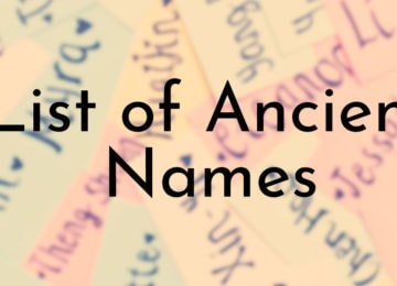 List of Ancient Names