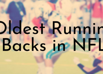Oldest Running Backs in NFL
