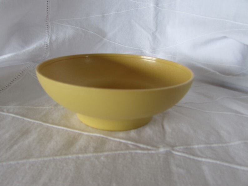 Vintage Tupperware Bowl / Replacement Bowl / Replacement Lid / yellow Tupperware  Bowl / Sheer Tupperware Bowl with Lid