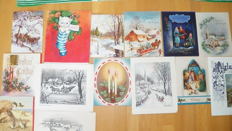 Lot of 14 Christmas Cards