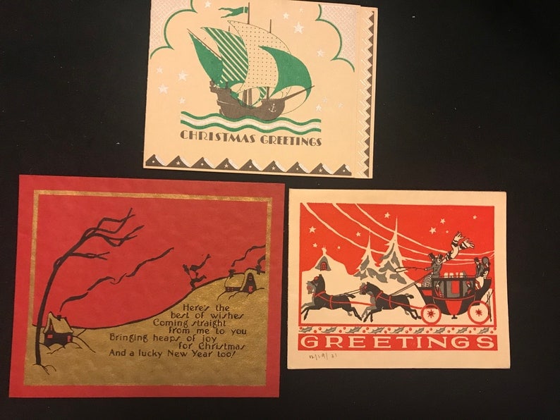 3 USA Craft Graphics Holiday Cards