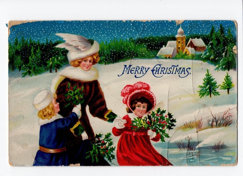 original victorian christmas cards