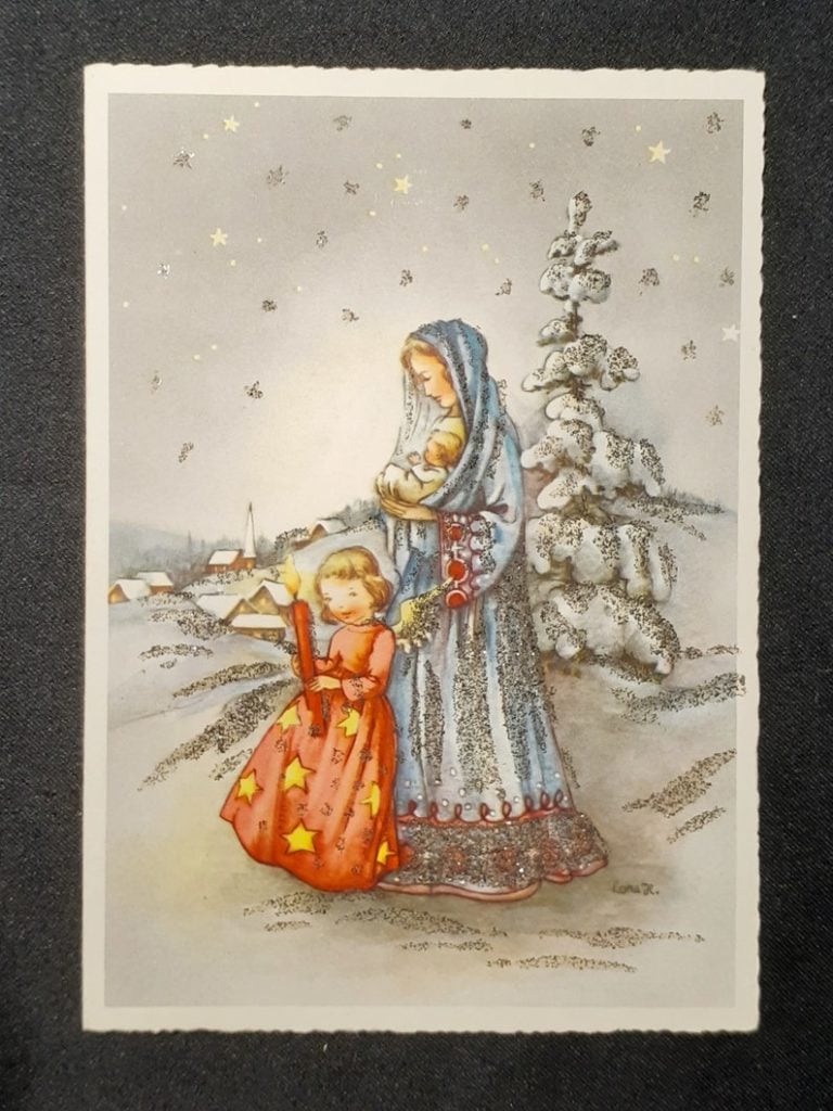ALMA German Glitter Card, No. 15