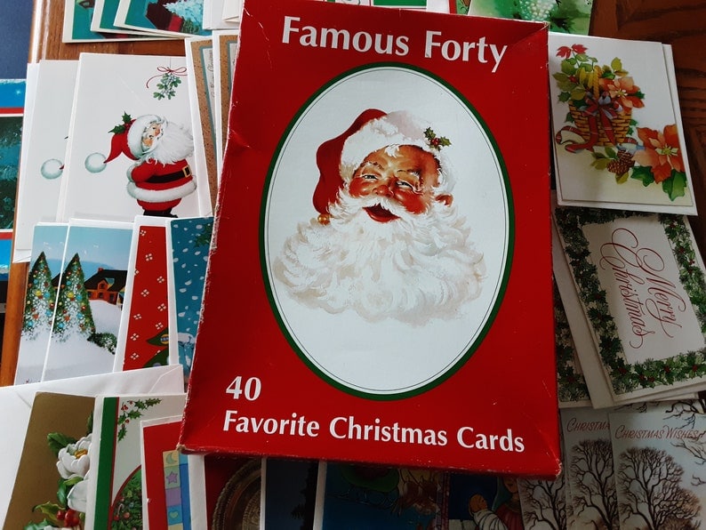 Lot of 40 Christmas Cards
