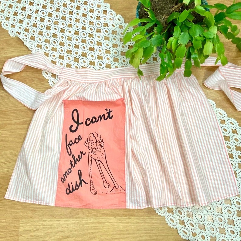 Cute Vintage Novelty Half Apron