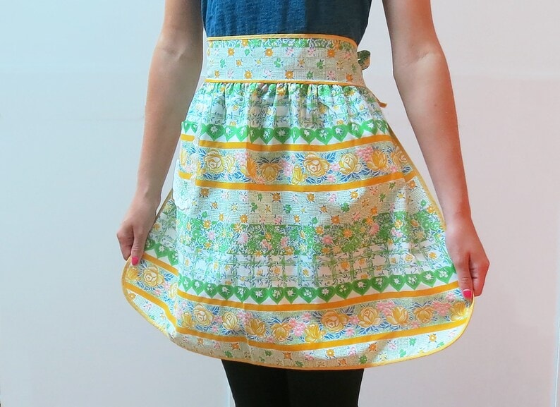 Floral Half Apron