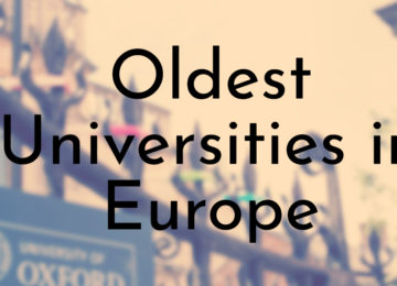 Oldest Universities in Europe