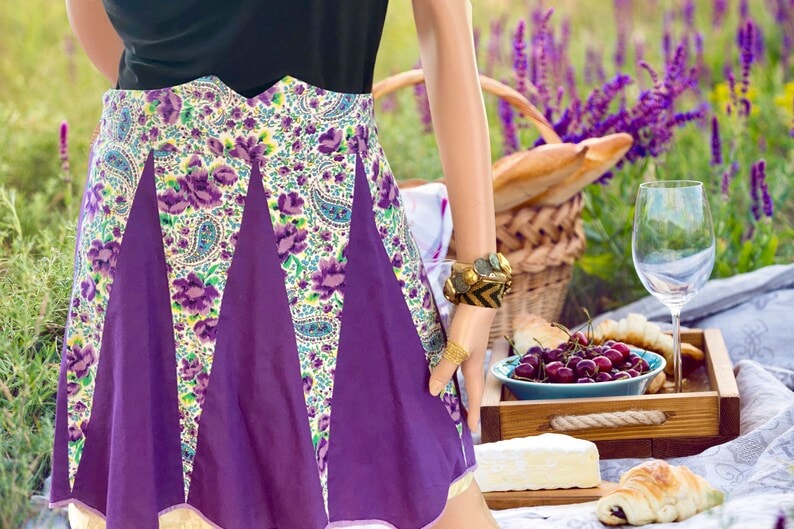 Purple Vintage Apron