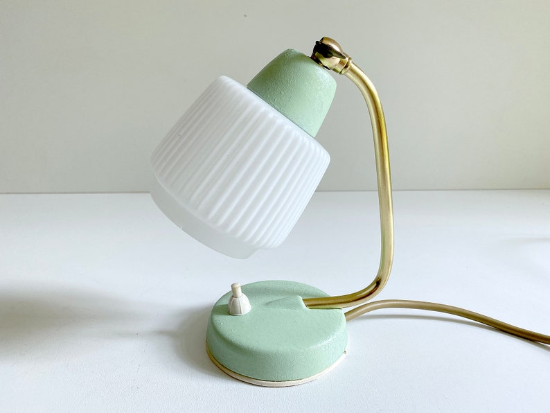 Stylish Vintage Bedside Lamp, Mid Century Retro Table Light