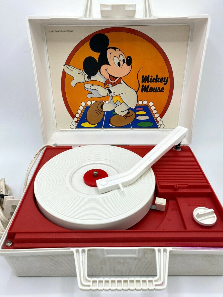 Vintage 1960's Mickey Mouse Record Player