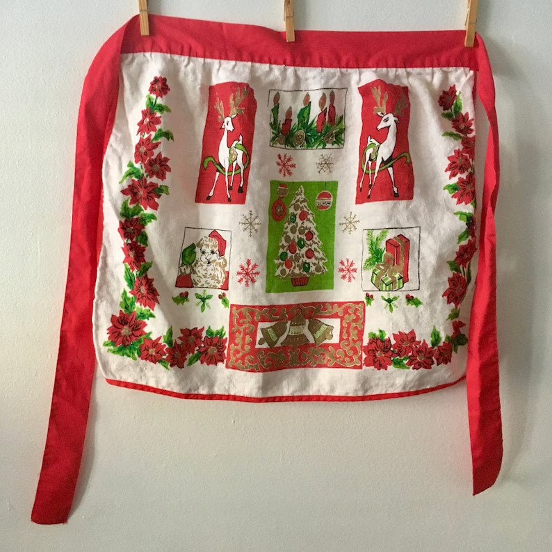 Vintage Christmas Apron