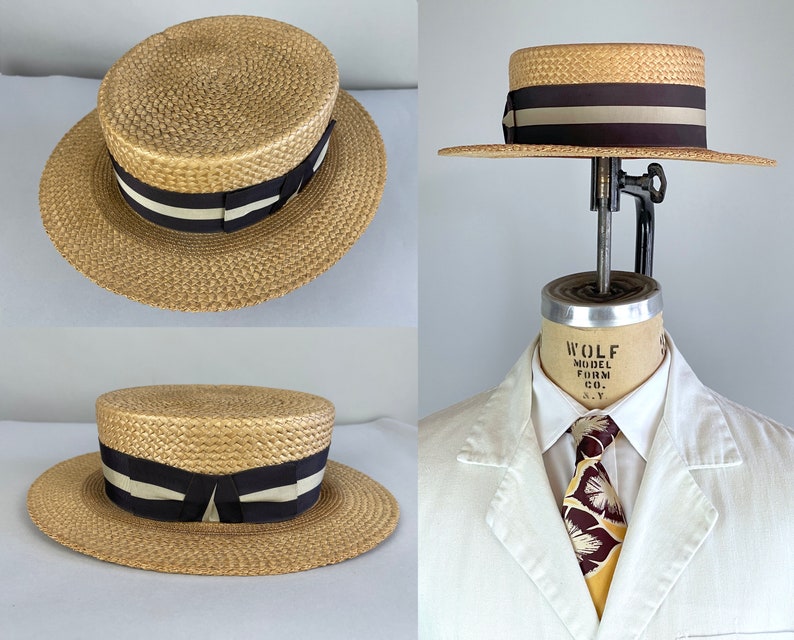 1930s Stetson Summer Boater