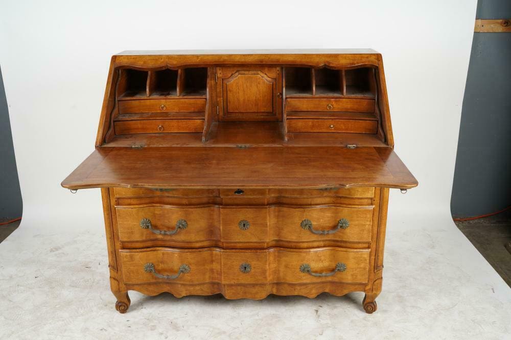 19th Century French Provincial Style Fruitwood Bureau Secretary Desk