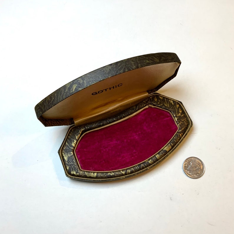 Vintage Jewelry Box, Elegant Vintage Trinket Box Rectangular For Makeup  Table Gold Red