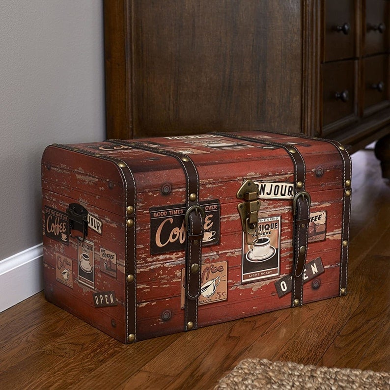 Wooden Storage Trunk