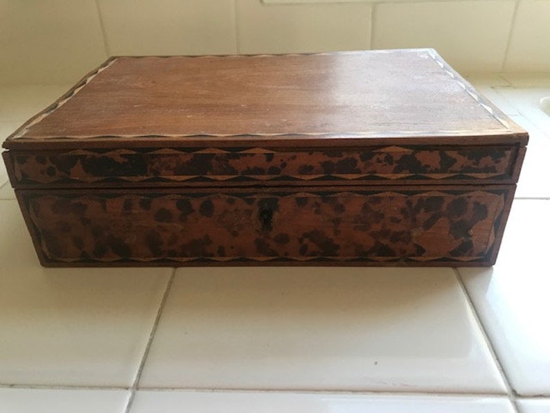 Old Jewellers Shop Display Box Leather Vintage Jewelry Box Antique Jewellery Box