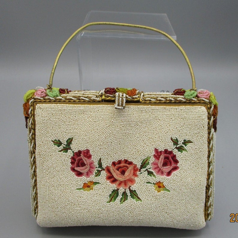 Vintage Josef Hand Beaded Purse 