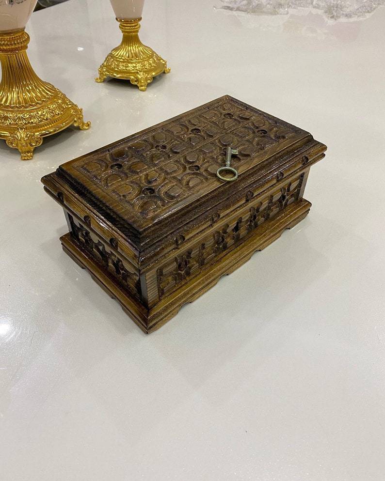 antique travel jewellery box