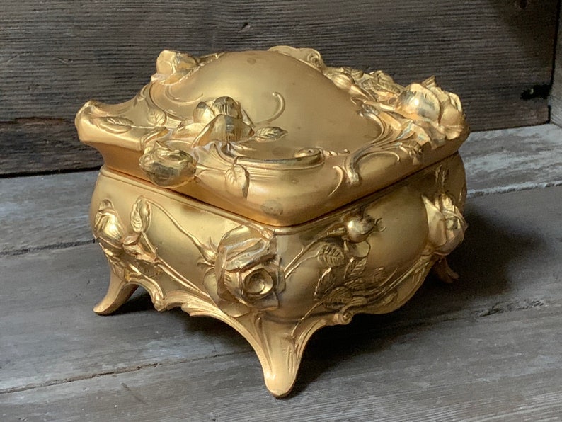 Art Nouveau Gilded Casket