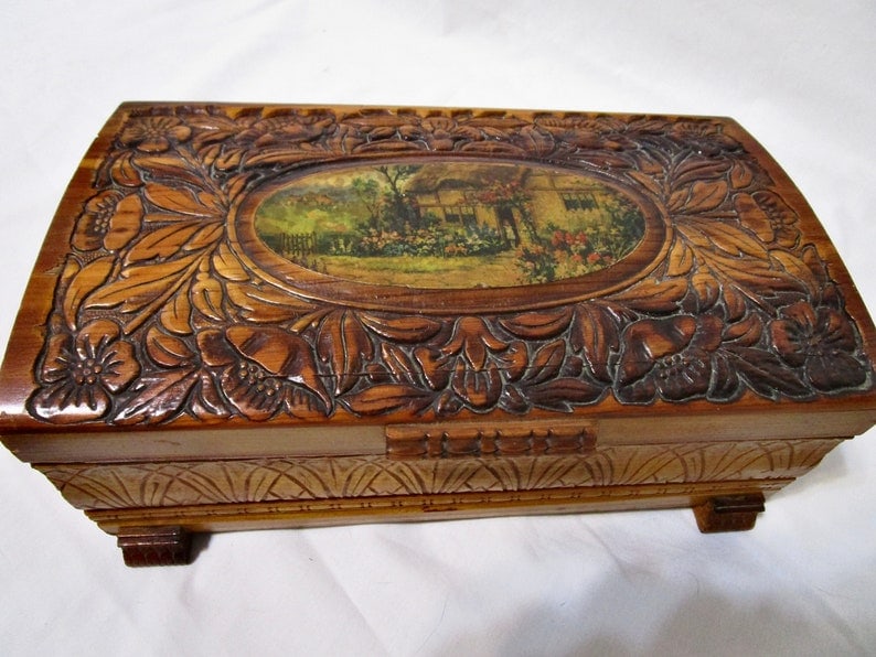 antique travel jewellery box